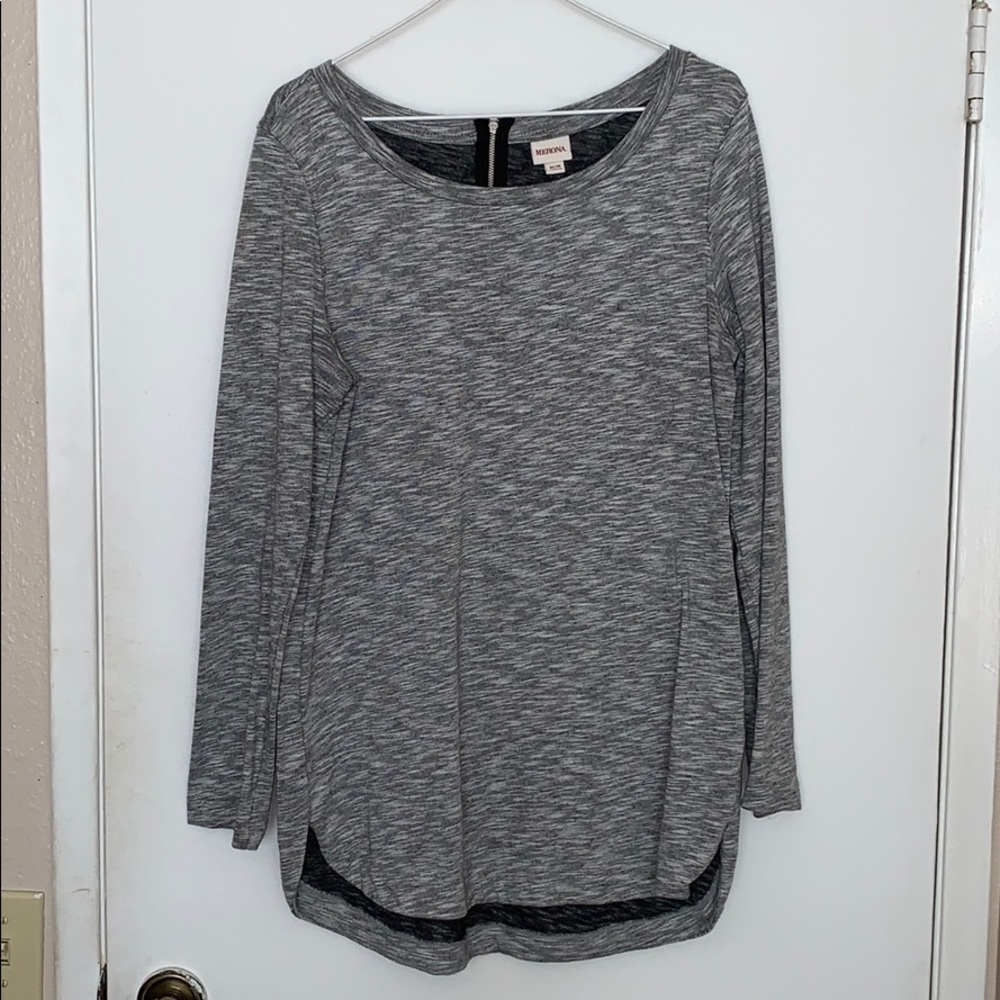 Long gray sweater